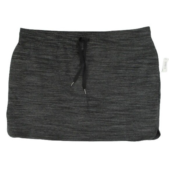 XXL Daily Ritual Womens Terry Cotton Modal Drawstring Sweatshirt Skirt Charcoal - Picture 1 of 6